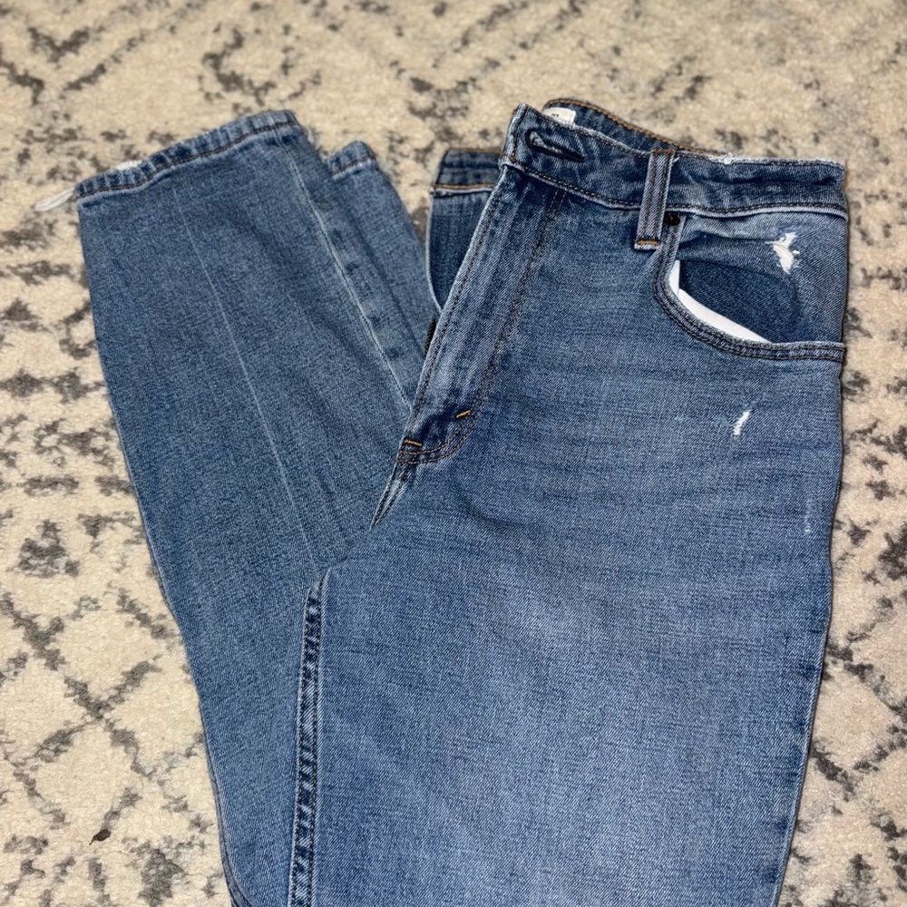 Abercrombie & Fitch Light Blue High Rise Jeans